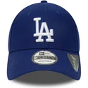 mutzen-gebogen-blau-verstellbares-band-9forty-diamond-era-essential-der-los-angeles-dodgers-mlb-von-new-era