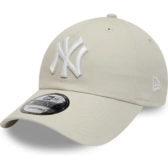Mützen gebogen beige verstellbares band 9TWENTY League Essential der New York Yankees MLB von New Era