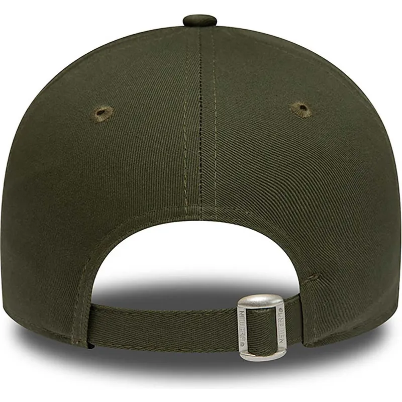 grune-verstellbare-curved-cap-fur-damen-9forty-league-essential-der-new-york-yankees-mlb-von-new-era