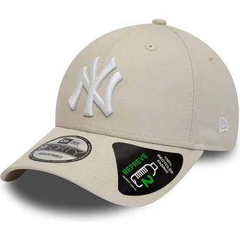 Mützen gebogen beige verstellbares band 9FORTY REPREVE League Essential der New York Yankees MLB von New Era