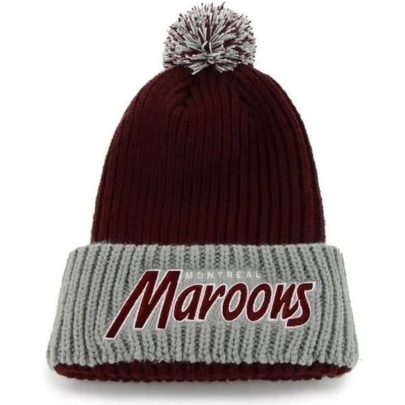 mutzen-pompon-schwarz-der-montreal-maroons-nhl-von-47-brand