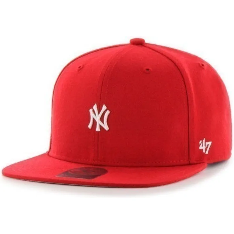 mutzen-flach-rot-snapback-der-new-york-yankees-mlb-von-47-brand