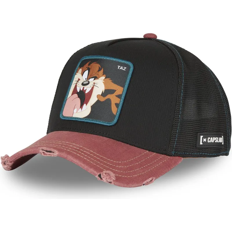 schwarze-und-rote-trucker-kappe-tasmanischer-teufel-taz4-ct-looney-tunes-von-capslab