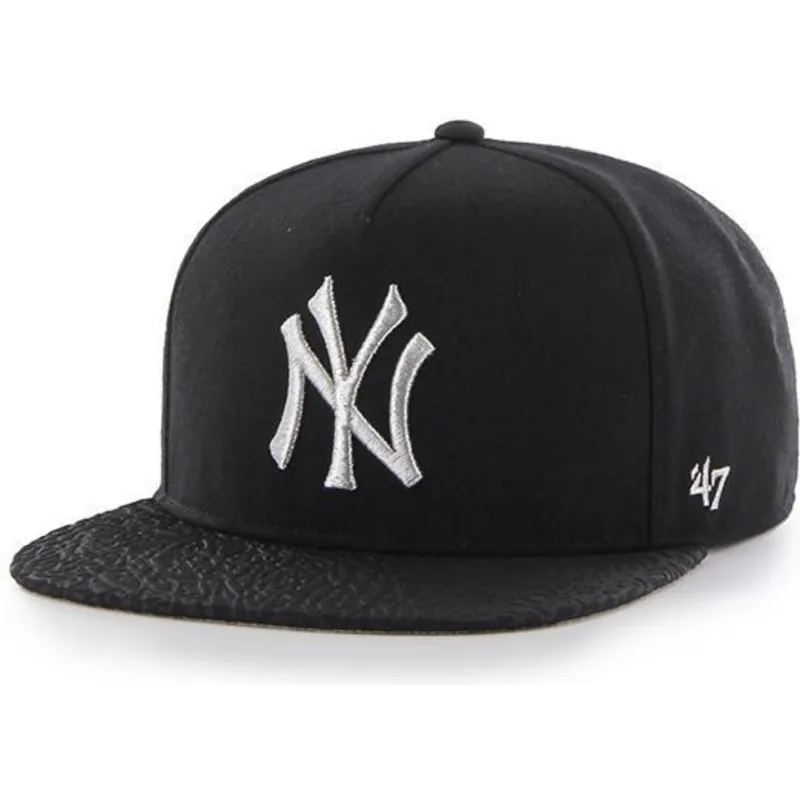 mutzen-flach-schwarz-snapback-grande-der-new-york-yankees-mlb-von-47-brand mutzen-flach-schwarz-snapback-grande-der-new-york-yankees-mlb-von-47-brand