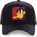 schwarze-trucker-kappe-fur-kinder-daffy-duck-kiddaf1-looney-tunes-von-capslab