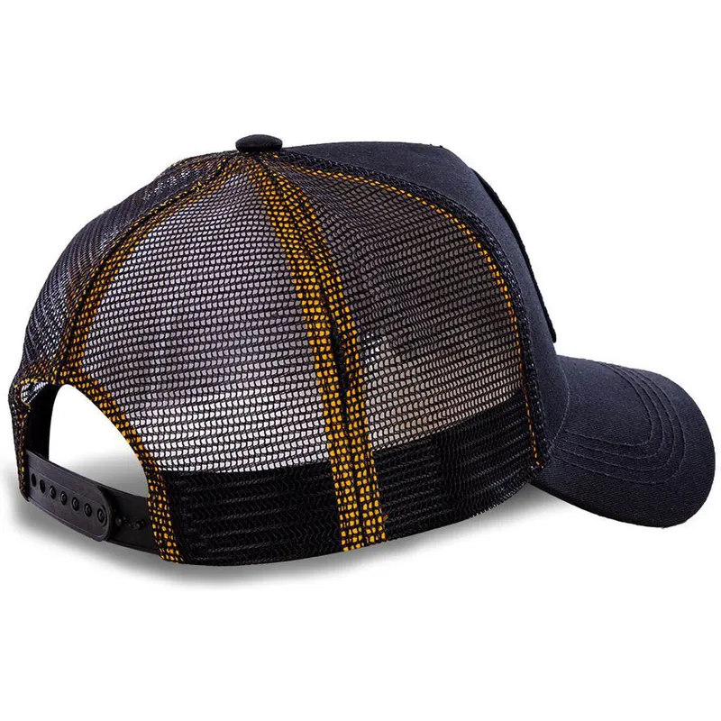 schwarze-trucker-kappe-fur-kinder-daffy-duck-kiddaf1-looney-tunes-von-capslab schwarze-trucker-kappe-fur-kinder-daffy-duck-kiddaf1-looney-tunes-von-capslab