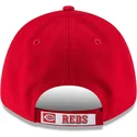 rote-verstellbare-curved-cap-9forty-the-league-der-cincinnati-reds-mlb-von-new-era