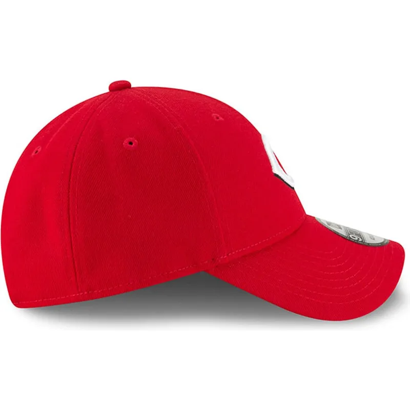 rote-verstellbare-curved-cap-9forty-the-league-der-cincinnati-reds-mlb-von-new-era rote-verstellbare-curved-cap-9forty-the-league-der-cincinnati-reds-mlb-von-new-era