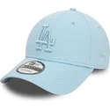 mutzen-gebogen-blau-verstellbares-band-claro-claro-9forty-league-essential-der-los-angeles-dodgers-mlb-von-new-era