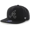 mutzen-flach-schwarz-snapback-der-atlanta-braves-mlb-von-47-brand