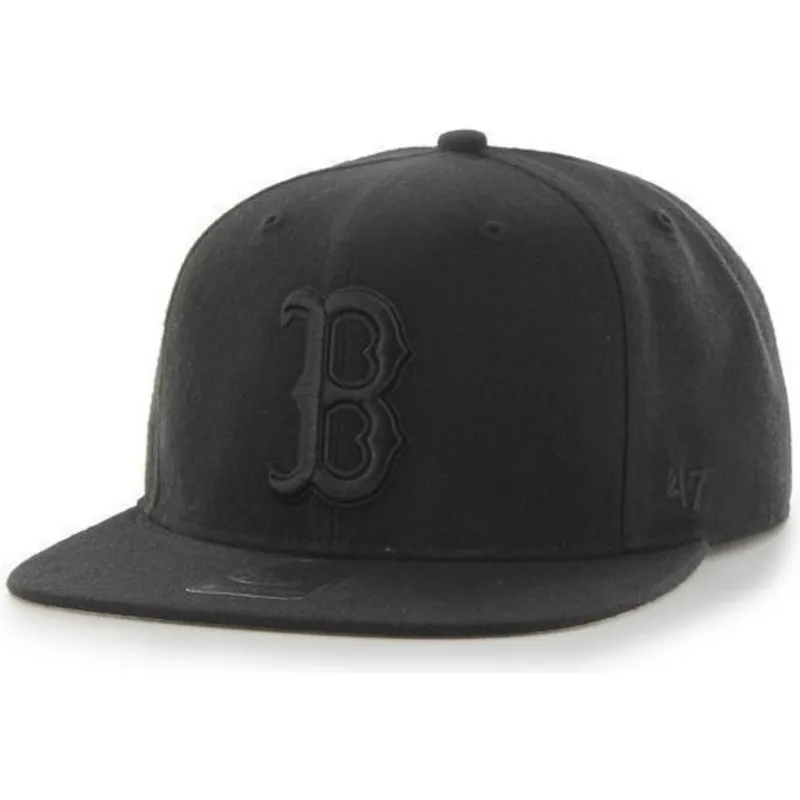 mutzen-flach-schwarz-snapback-der-boston-red-sox-mlb-von-47-brand mutzen-flach-schwarz-snapback-der-boston-red-sox-mlb-von-47-brand