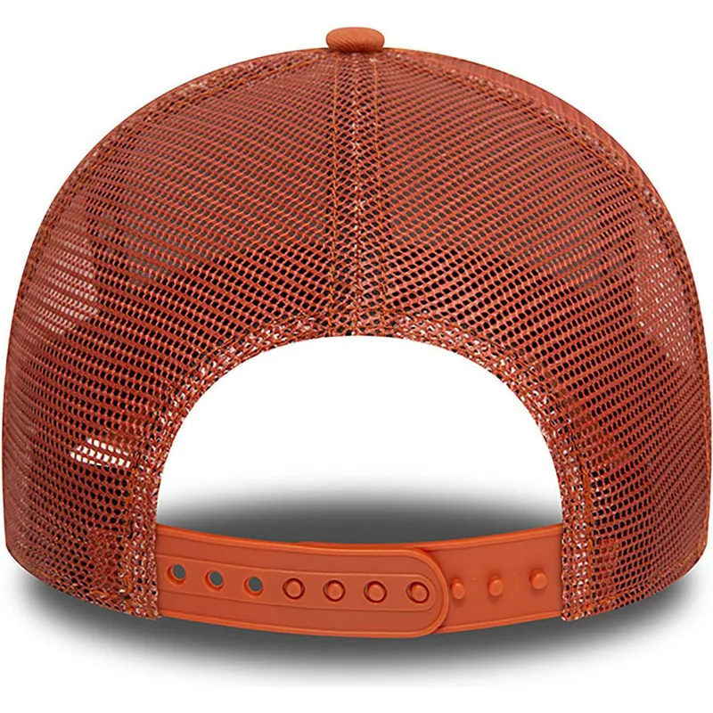 braune-trucker-cap-a-frame-league-essential-der-los-angeles-dodgers-mlb-von-new-era