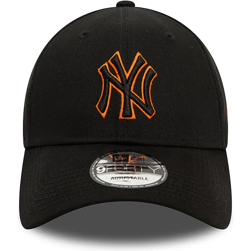 mutzen-gebogen-schwarz-verstellbares-band-9forty-team-outline-der-new-york-yankees-mlb-von-new-era