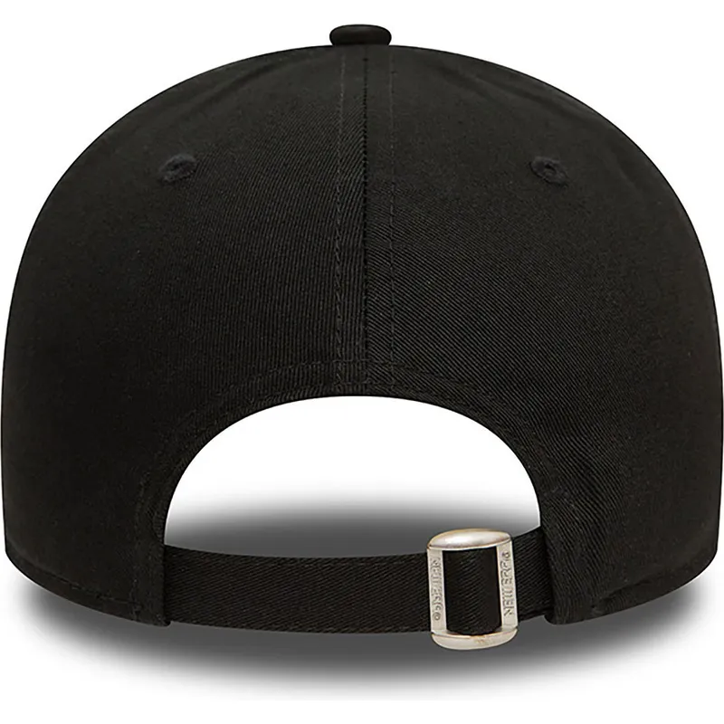 schwarze-verstellbare-curved-cap-9forty-seasonal-infill-der-new-york-yankees-mlb-von-new-era