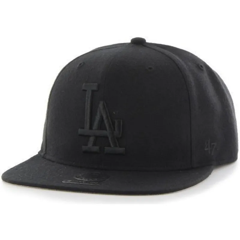 mutzen-flach-schwarz-snapback-der-los-angeles-dodgers-mlb-von-47-brand