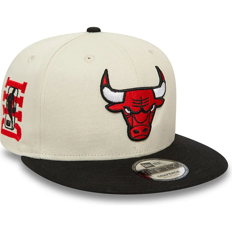 beige-und-schwarze-flache-snapback-kappe-9fifty-logo-der-chicago-bulls-nba-von-new-era beige-und-schwarze-flache-snapback-kappe-9fifty-logo-der-chicago-bulls-nba-von-new-era