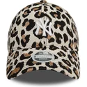mutzen-gebogen-leopard-verstellbares-band-9forty-jacquard-der-new-york-yankees-mlb-von-new-era