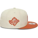 mutzen-flach-beige-snapback-marron-9fifty-patch-der-new-york-yankees-mlb-von-new-era