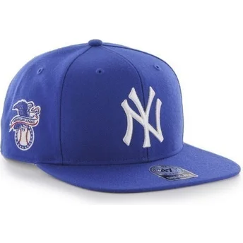 Casquette plate bleue snapback New York Yankees MLB Sure Shot 47 Brand