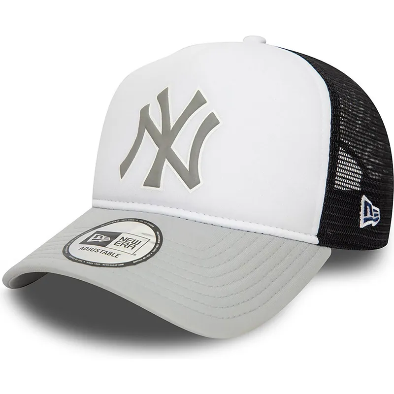 mutzen-gebogen-grau-snapback-a-frame-der-new-york-yankees-mlb-von-new-era mutzen-gebogen-grau-snapback-a-frame-der-new-york-yankees-mlb-von-new-era