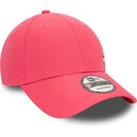 rosa-verstellbare-curved-cap-9forty-flawless-der-new-york-yankees-mlb-von-new-era