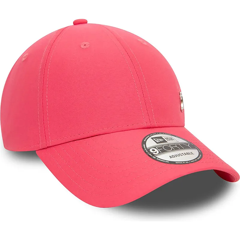 rosa-verstellbare-curved-cap-9forty-flawless-der-new-york-yankees-mlb-von-new-era