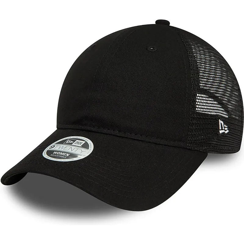 schwarze-verstellbare-trucker-kappe-fur-damen-9twenty-von-new-era