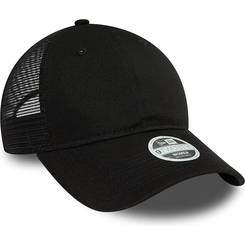 schwarze-verstellbare-trucker-kappe-fur-damen-9twenty-von-new-era