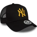 mutzen-gebogen-schwarz-snapback-a-frame-metallic-der-new-york-yankees-mlb-von-new-era