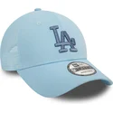 mutzen-gebogen-blau-snapback-9forty-home-field-der-los-angeles-dodgers-mlb-von-new-era