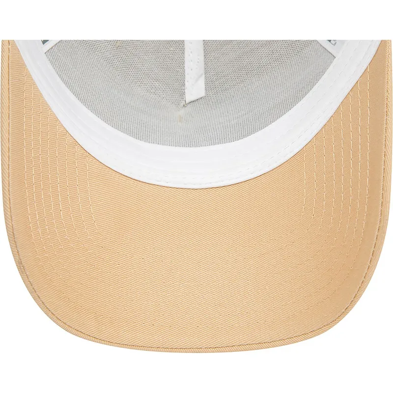 hellbraune-und-weisse-trucker-kappe-a-frame-seasonal-infill-der-los-angeles-dodgers-mlb-von-new-era hellbraune-und-weisse-trucker-kappe-a-frame-seasonal-infill-der-los-angeles-dodgers-mlb-von-new-era
