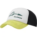 verstellbare-trucker-kappe-weiss-schwarz-und-gelb-aston-martin-f1-team-x-kimoa