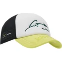 verstellbare-trucker-kappe-weiss-schwarz-und-gelb-aston-martin-f1-team-x-kimoa
