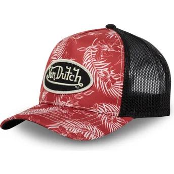 Mützen gebogen rot snapback TRO CT von Von Dutch