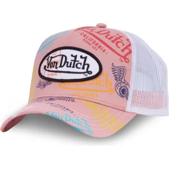 Mützen gebogen rosa snapback LE POU von Von Dutch