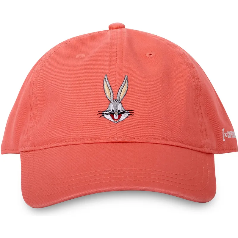 orangefarbene-verstellbare-curved-cap-bugs-bunny-bug2-cd-looney-tunes-von-capslab