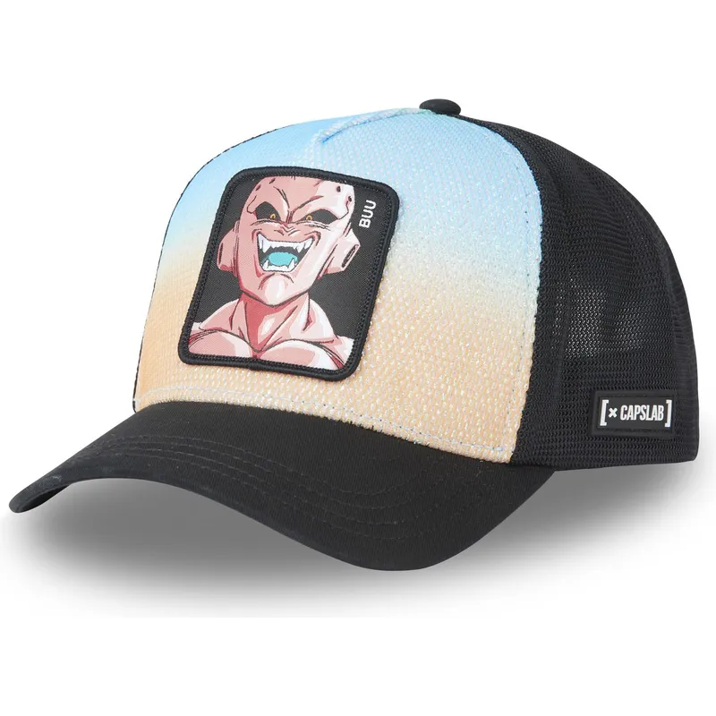 mehrfarbige-trucker-kappe-kid-buu-gbuu-dragon-ball-von-capslab