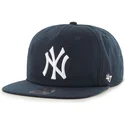 47-brand-flat-brim-new-york-yankees-mlb-navy-blue-snapback-cap