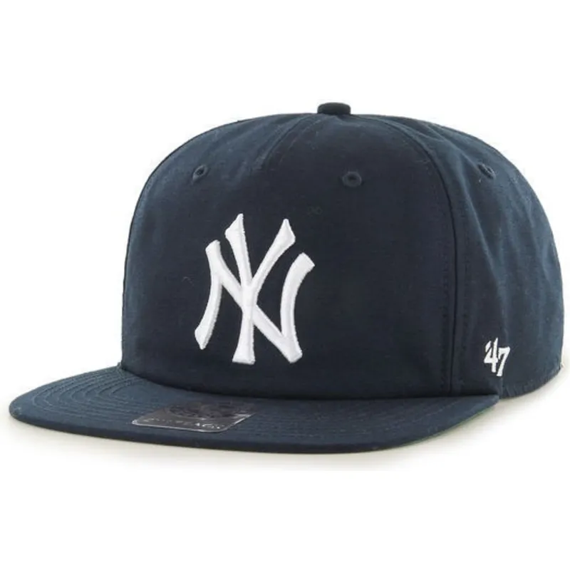 mutzen-flach-marineblau-snapback-der-new-york-yankees-mlb-von-47-brand mutzen-flach-marineblau-snapback-der-new-york-yankees-mlb-von-47-brand
