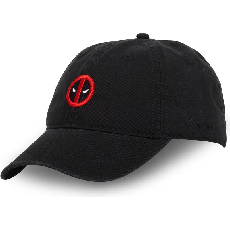 casquette-courbee-noire-ajustable-deadpool-dea-cd-marvel-comics-capslab