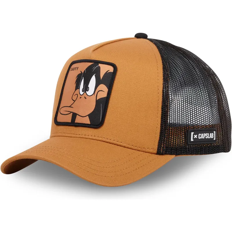 braune-und-schwarze-trucker-kappe-daffy-duck-daf1-ct-looney-tunes-von-capslab braune-und-schwarze-trucker-kappe-daffy-duck-daf1-ct-looney-tunes-von-capslab