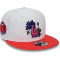 weisse-und-rote-flache-snapback-kappe-9fifty-floral-der-los-angeles-dodgers-mlb-von-new-era