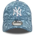 casquette-courbee-bleue-ajustable-9forty-summer-all-over-print-new-york-yankees-mlb-new-era
