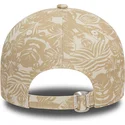 braune-verstellbare-curved-cap-9forty-summer-all-over-print-der-los-angeles-dodgers-mlb-von-new-era