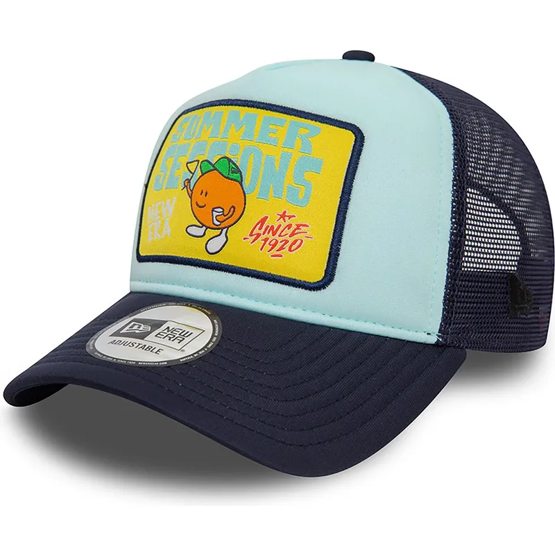 mutzen-gebogen-blau-snapback-a-frame-von-new-era