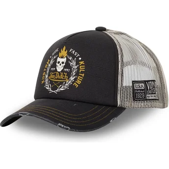 schwarze-und-graue-trucker-kappe-crew13-von-von-dutch
