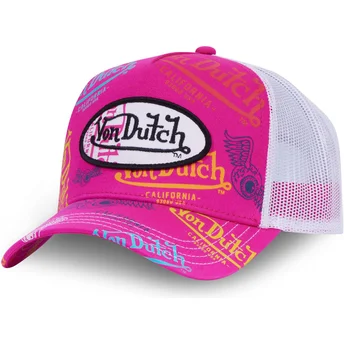 Mützen gebogen rosa snapback LE FUS von Von Dutch