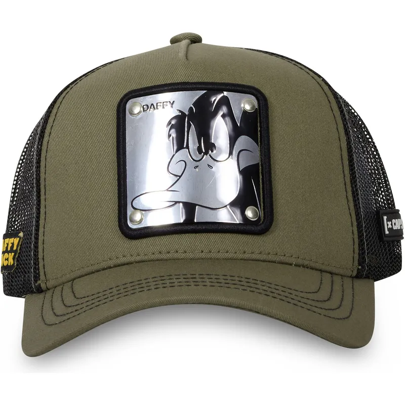 grune-trucker-kappe-daffy-duck-daf6-looney-tunes-von-capslab
