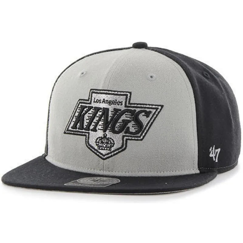 mutzen-flach-grau-snapback-der-los-angeles-kings-nhl-von-47-brand mutzen-flach-grau-snapback-der-los-angeles-kings-nhl-von-47-brand