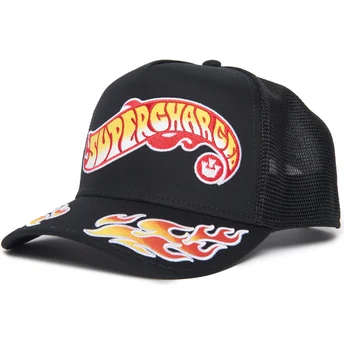 Mützen gebogen schwarz snapback HOT HEADZ Supercharged The Farm Goorin Bros.